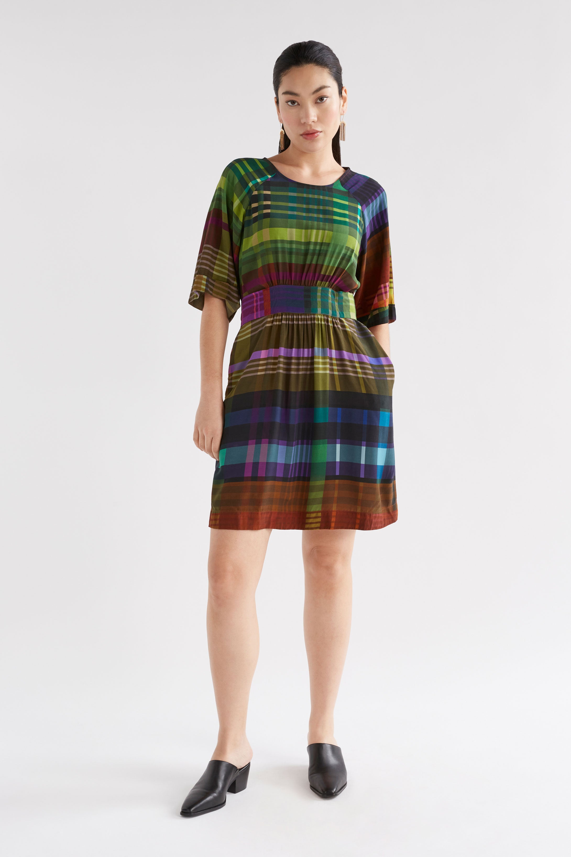 Printed short dress shop