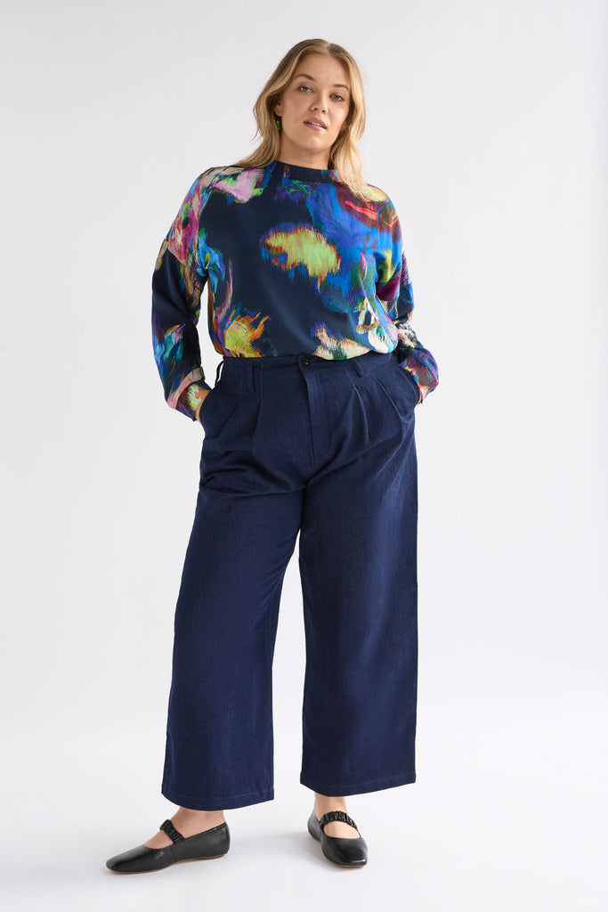Elk Moda Turtle Neck Top - Vaara Print