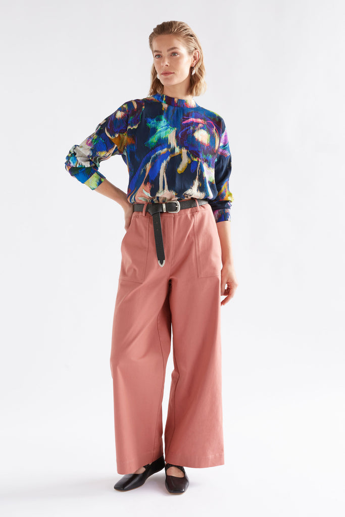 Elk Moda Turtle Neck Top - Vaara Print