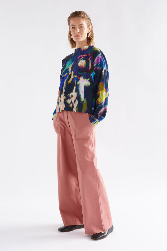 Elk Moda Turtle Neck Top - Vaara Print