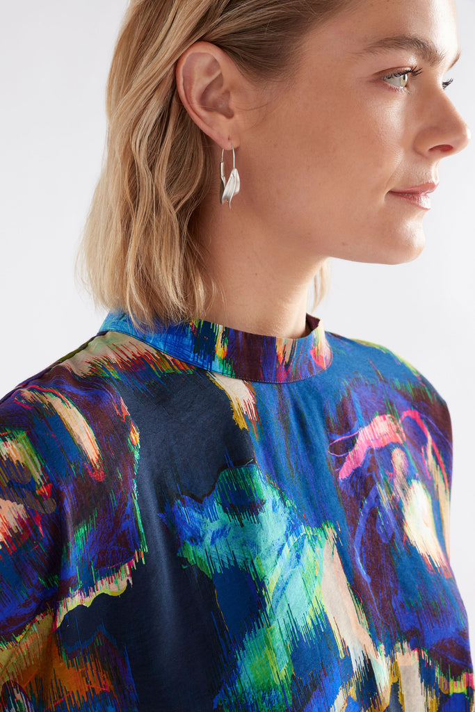 Elk Moda Turtle Neck Top - Vaara Print