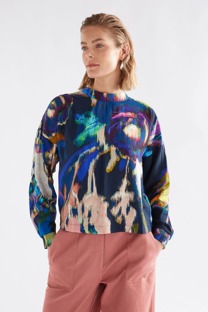 Elk Moda Turtle Neck Top - Vaara Print