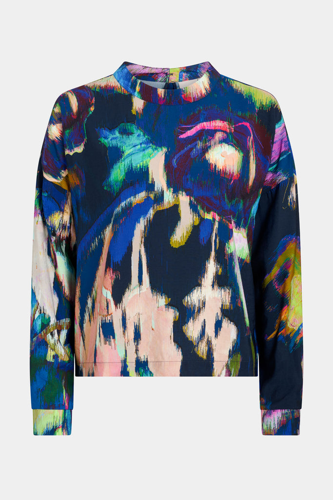 Elk Moda Turtle Neck Top - Vaara Print