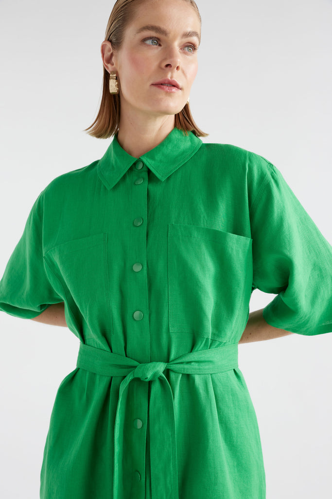 Elk Nayte Dress - Vine Green