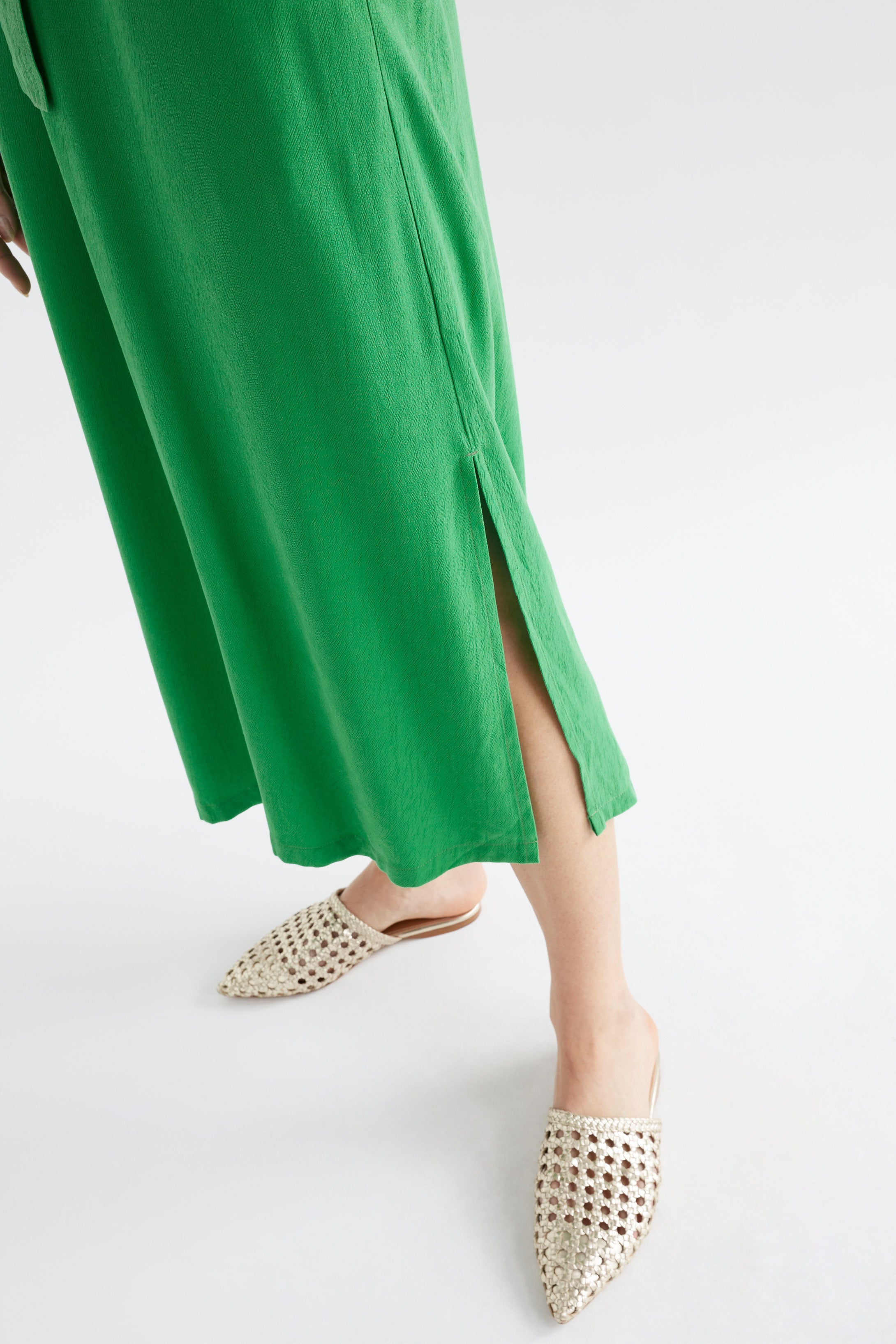 Elk Olyck Midi Dress - Vine Green
