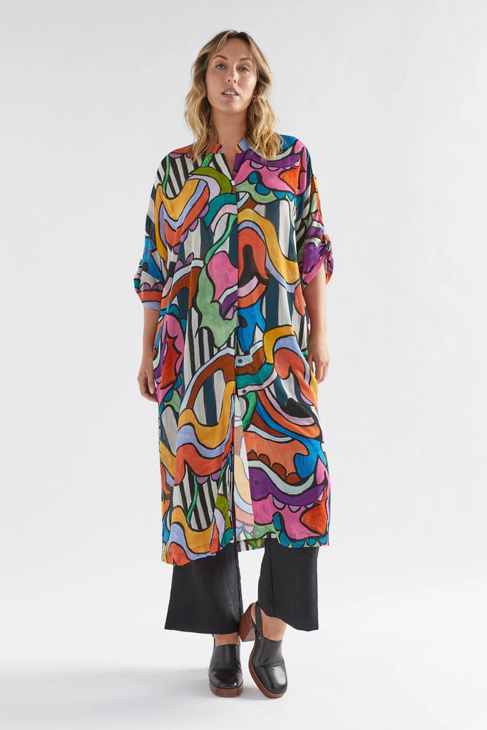 Elk Soma Shirt Dress - Kult Print