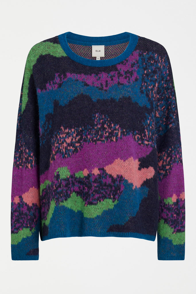 Elk Sprache Sweater - Multi Jacquard