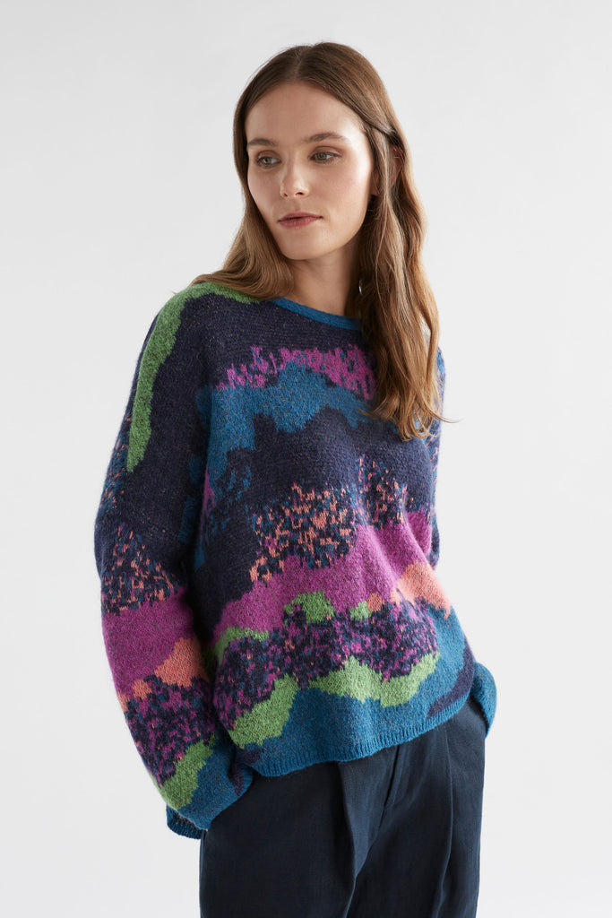 Elk Sprache Sweater - Multi Jacquard