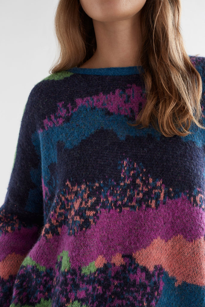 Elk Sprache Sweater - Multi Jacquard