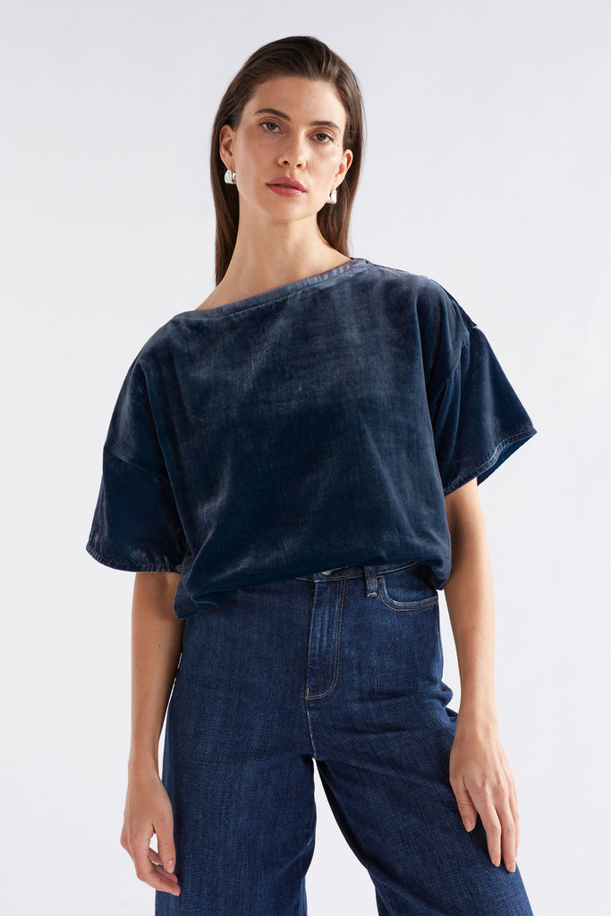 Elk Suuri Velvet Top - Blue Steel