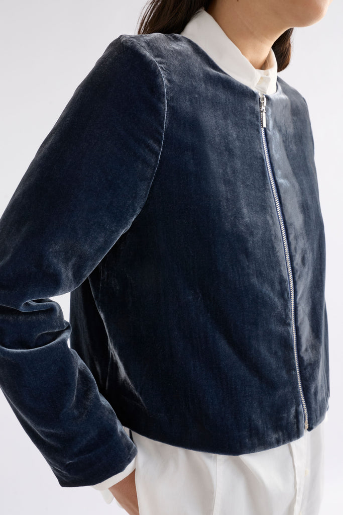 Elk Suuri Zip Jacket - Blue Steel