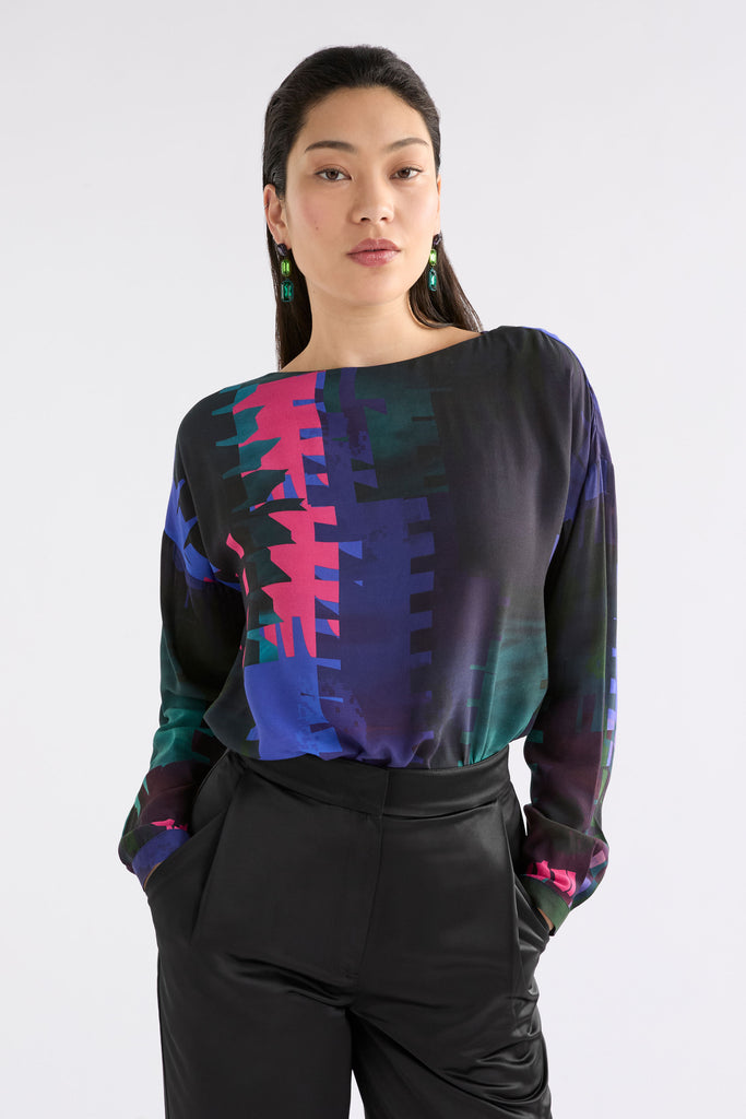 Elk Terrase Top - Loom Print