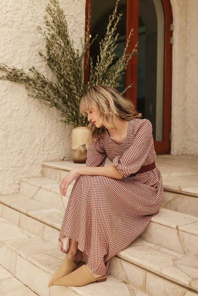 Frock Me Out Shirr Thing Dress - Tesselated