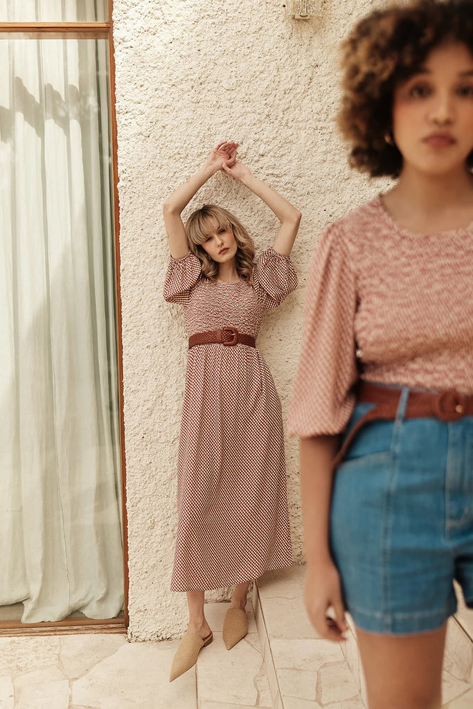 Frock Me Out Shirr Thing Dress - Tesselated