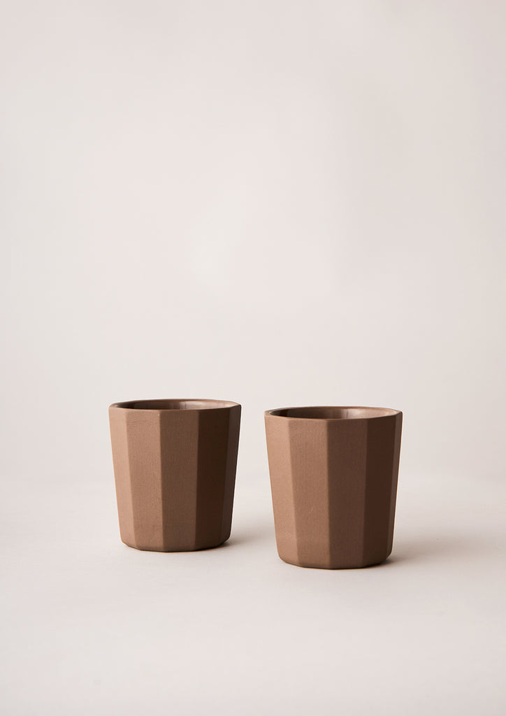 Angus & Celeste Facet Latte Cup Set