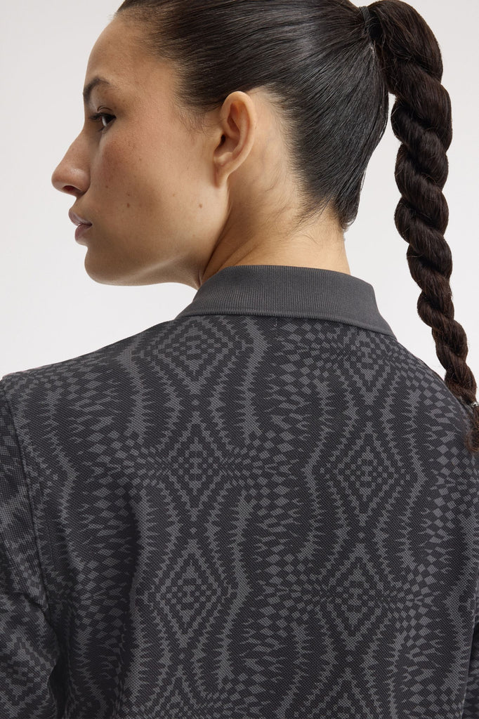 Fred Perry X Amy Winehouse Printed Shirt - Anchore Grey