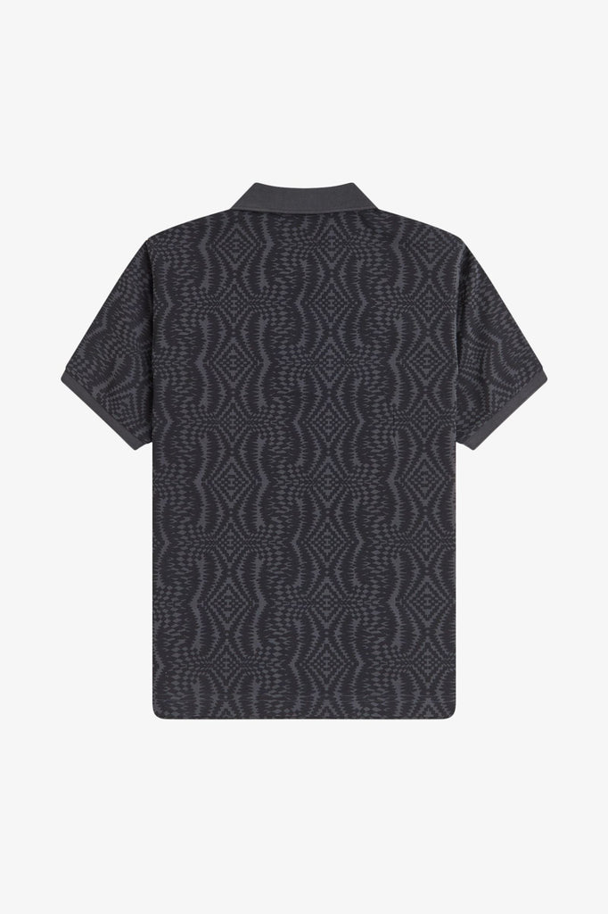 Fred Perry X Amy Winehouse Printed Shirt - Anchore Grey