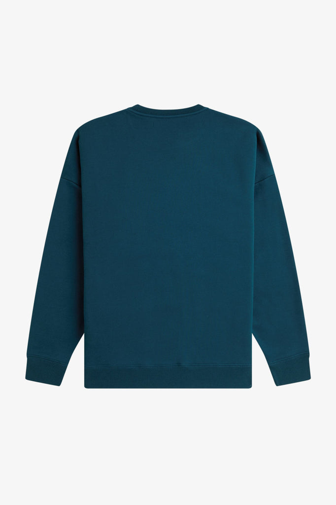 Fred Perry Printed Sweatshirt - Dark Petrol