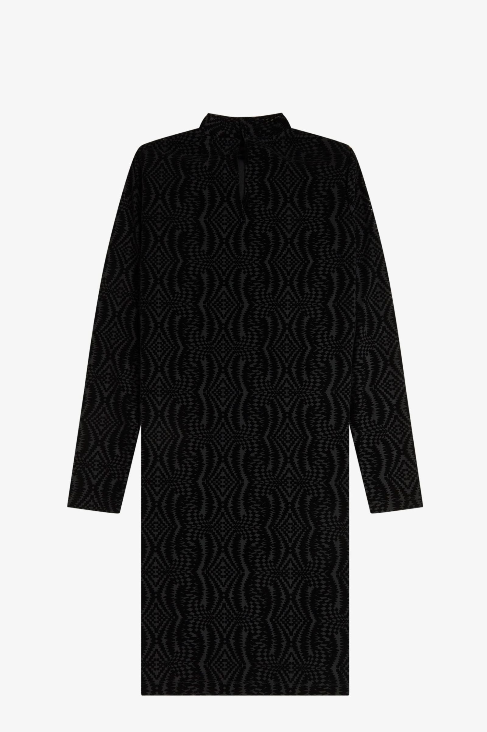 fred perry long sleeve dress Twin Tipped Fred Perry Dress - Black / White / White | Women's Dresses |  Polo Dresses & Shirt Dresses