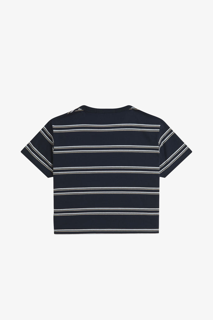 Fred Perry Striped T-Shirt - Navy