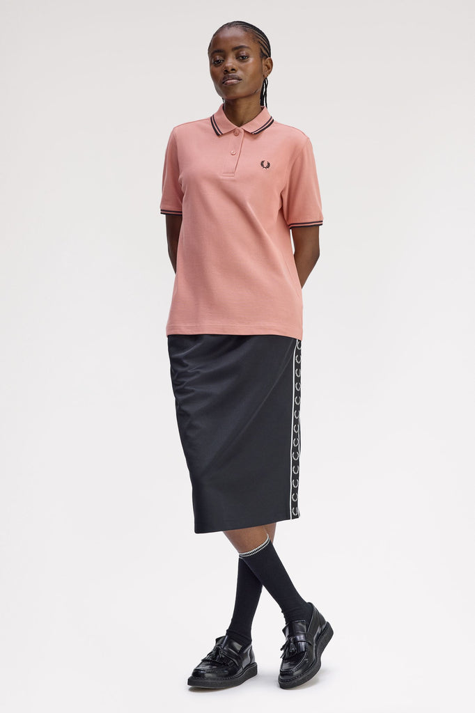 Fred Perry Twin Tipped Shirt - Blossom Pink/Anchor Grey