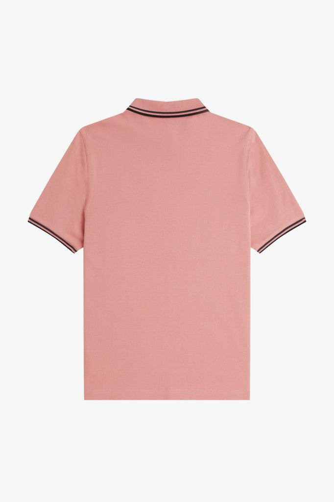 Fred Perry Twin Tipped Shirt - Blossom Pink/Anchor Grey
