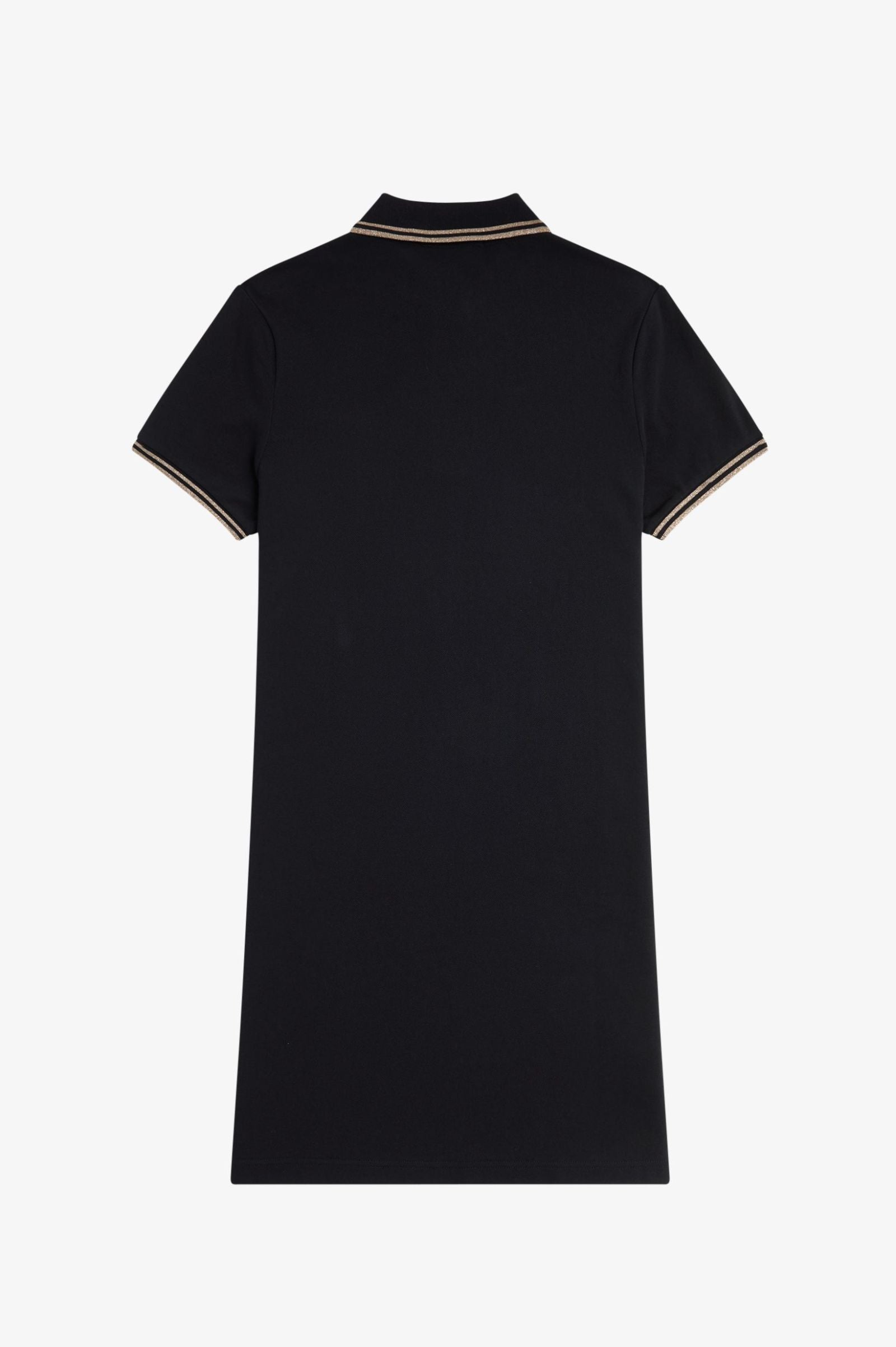 Fred Perry Twin Tipped Dress - Black/Metallic Gold | I Dream a Highway