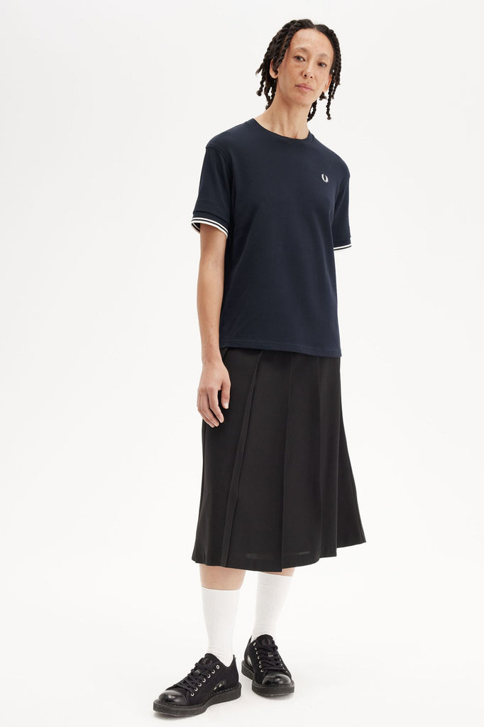 Fred Perry Tipped Pique T-Shirt - Navy