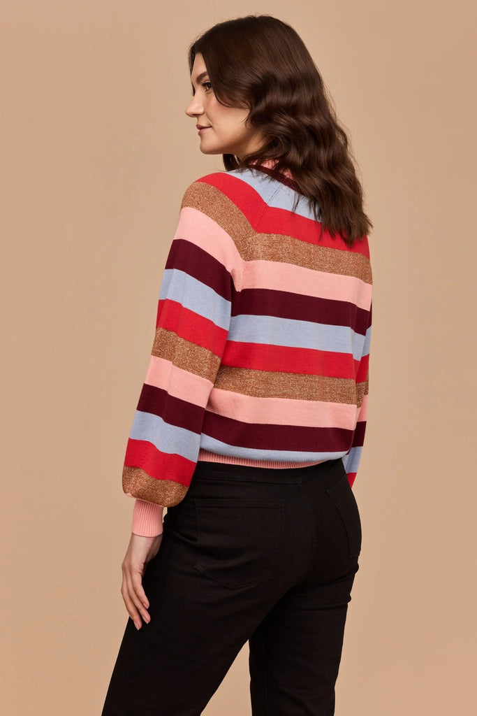 Frock Me Out Knit Jumper - Lurex Stripe