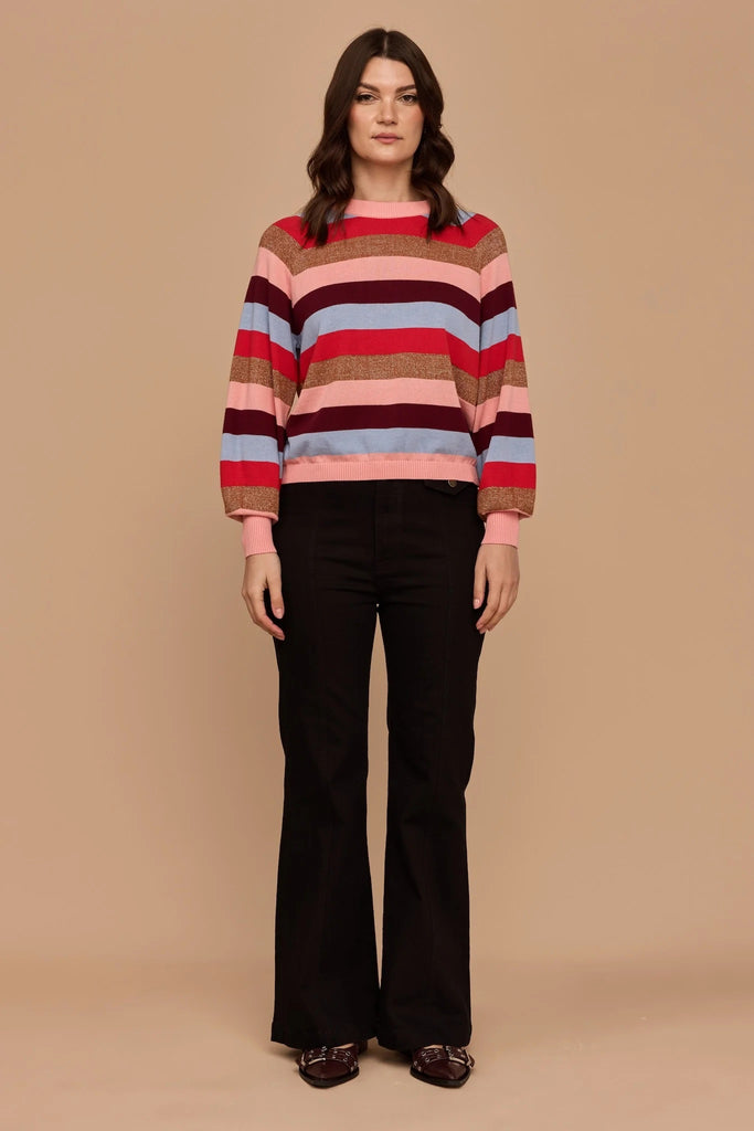 Frock Me Out Knit Jumper - Lurex Stripe