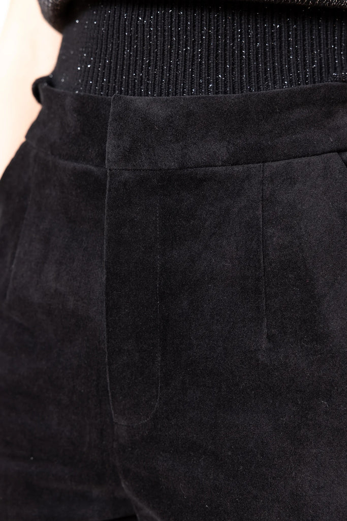 Frock Me Out Velvet Pants - New Black