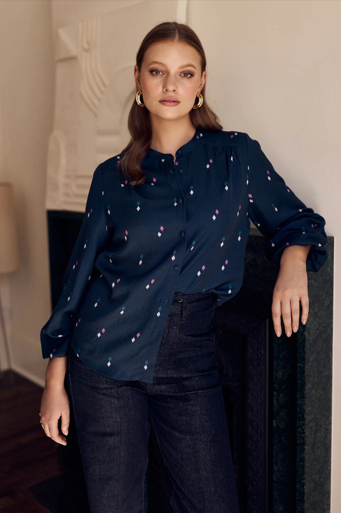 Frock Me Out Diamond Polka Shirt