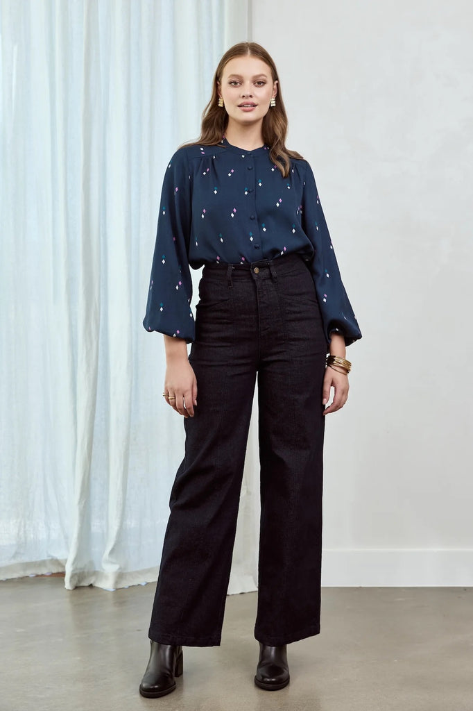 Frock Me Out Diamond Polka Shirt