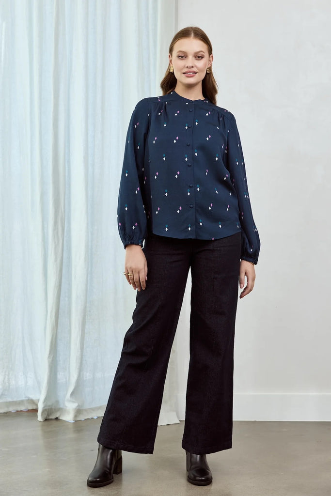 Frock Me Out Diamond Polka Shirt