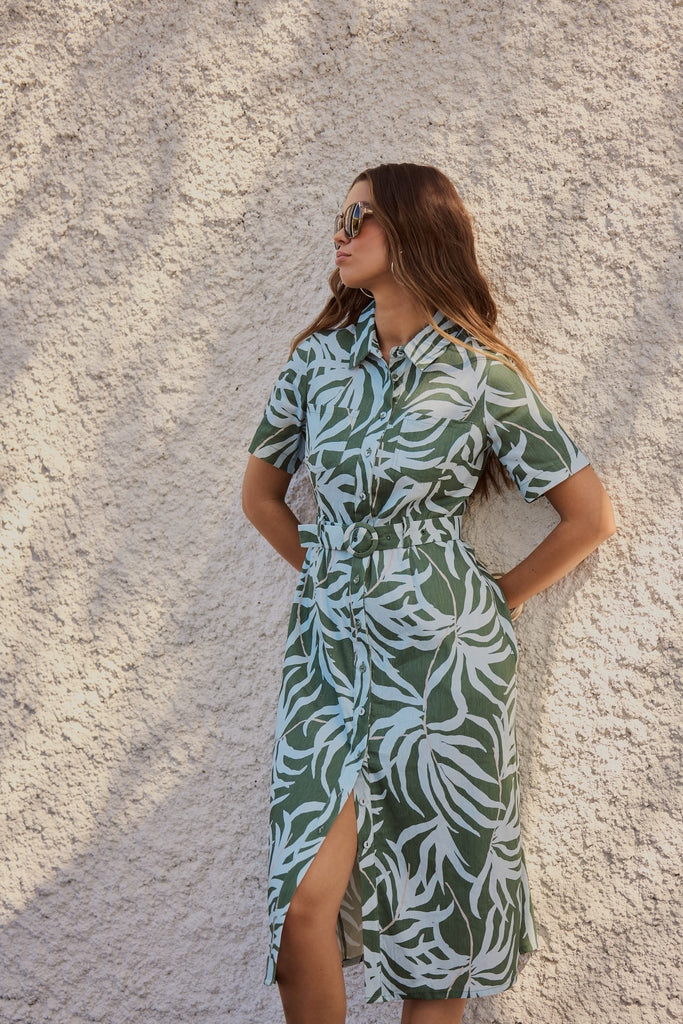 Frock Me Out Shirt Dress - Let's Be Fronds