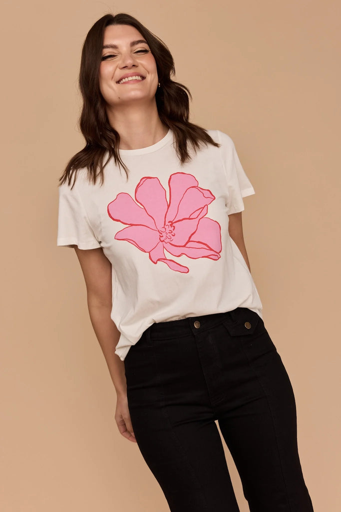 Frock Me Out Tee - Single Magnolia Flower
