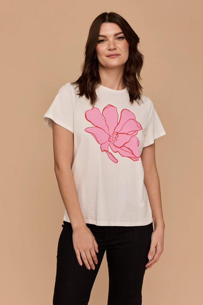 Frock Me Out Tee - Single Magnolia Flower