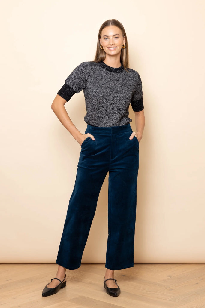 Frock Me Out Velvet Pants - Petrol