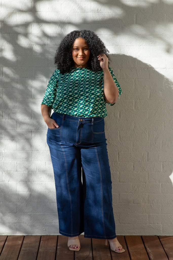 Frock Me Out Denim High Waisted Pants - Vintage Wash