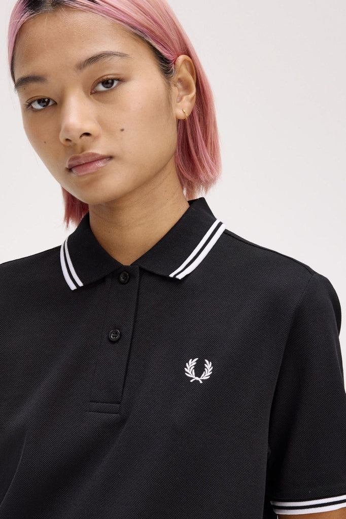 Fred Perry Twin Tipped Shirt - Black/White