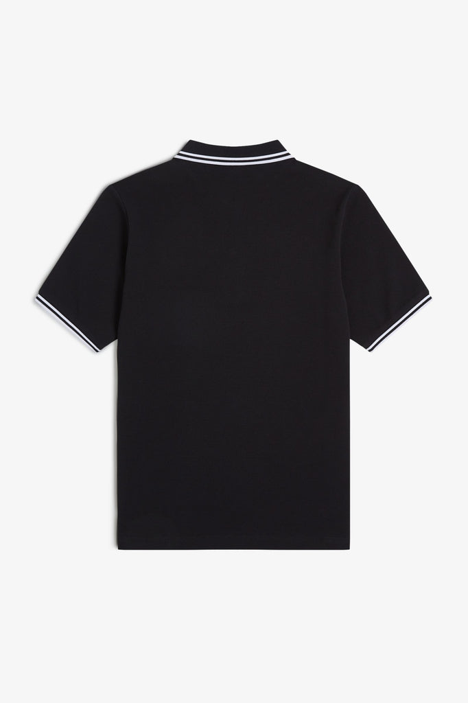 Fred Perry Twin Tipped Shirt - Black/White