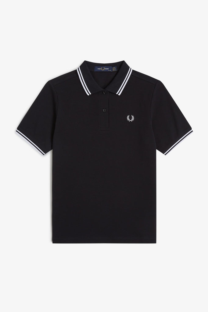 Fred Perry Twin Tipped Shirt - Black/White