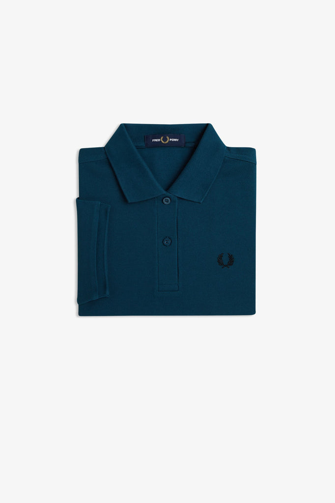 Fred Perry Twin Tipped Shirt - Black/Silky Peach/Blossom