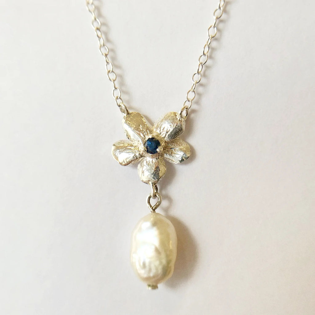 Geneine Honey Primrose and Pearl Necklace