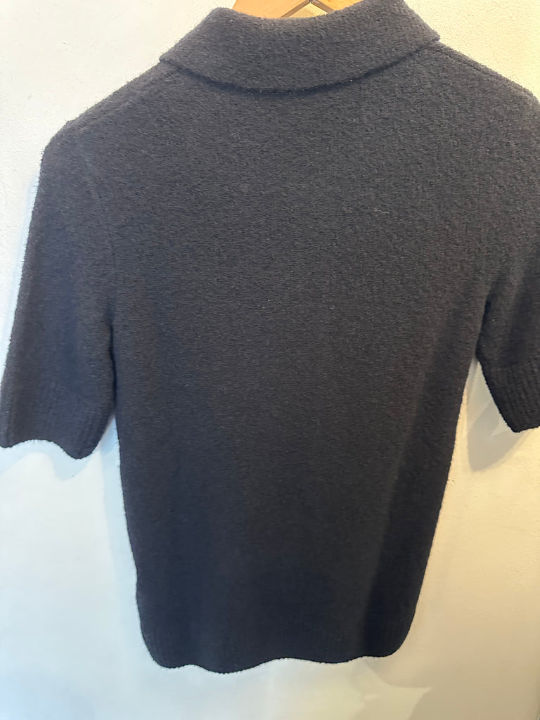 Fred Perry Textured Kitted Shirt - Black