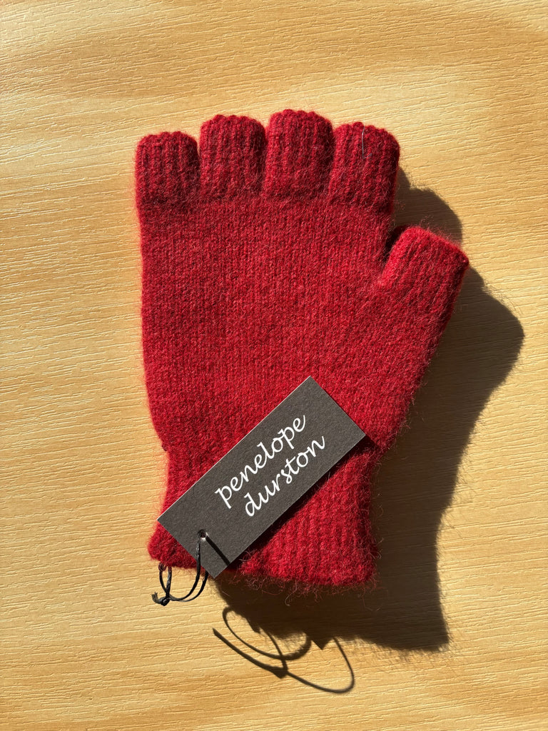 Penelope Durston Angora/Lambswool Fingerless Glove - Short