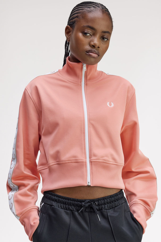 Fred Perry Cropped Track Jacket - Blossom