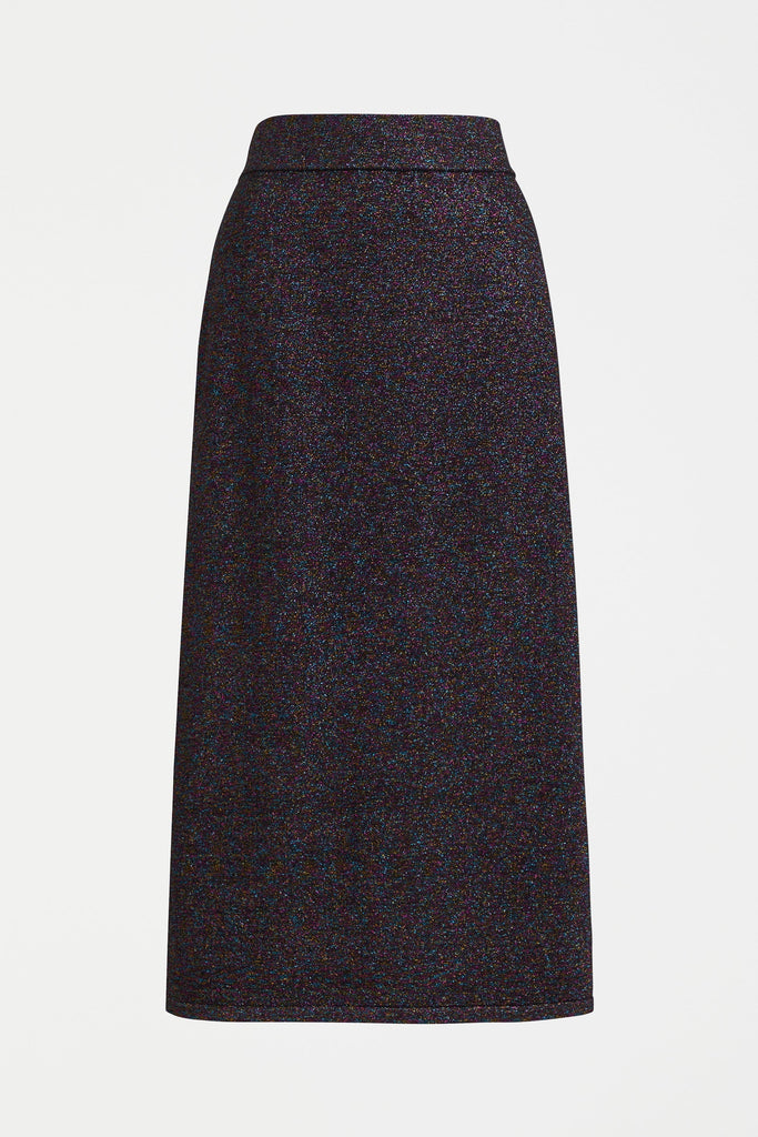 Elk Galaxy Metallic Knit Skirt
