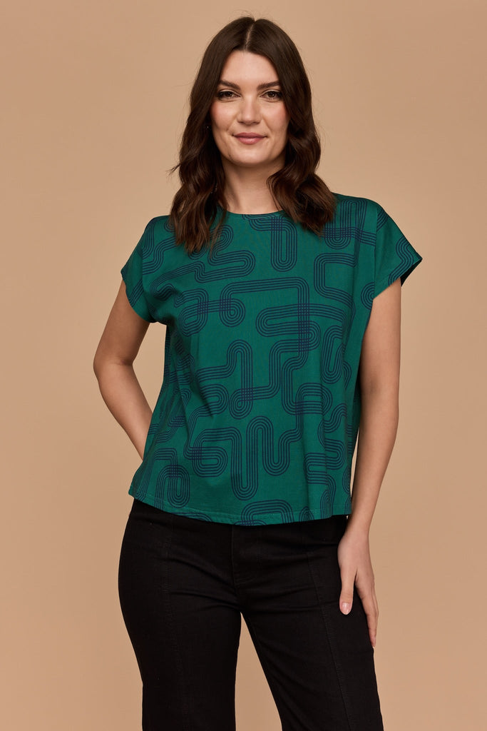 Frock Me Out Capped Sleeve Tee - Labrynth