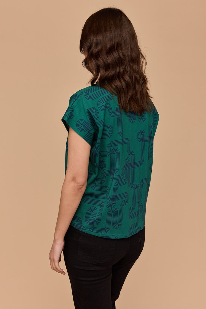 Frock Me Out Capped Sleeve Tee - Labrynth